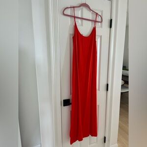 Club Monaco satin A-line maxi slip dress size 8 never worn